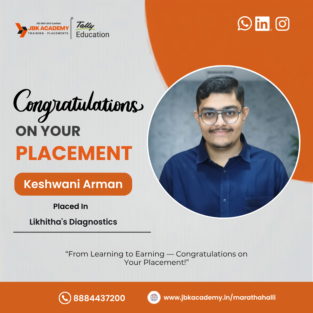Placed Student at JBK Academy Marathahalli (3)