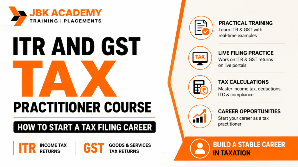 ITR and GST Tax Practitioner Course: How to Start a Tax Filing Career